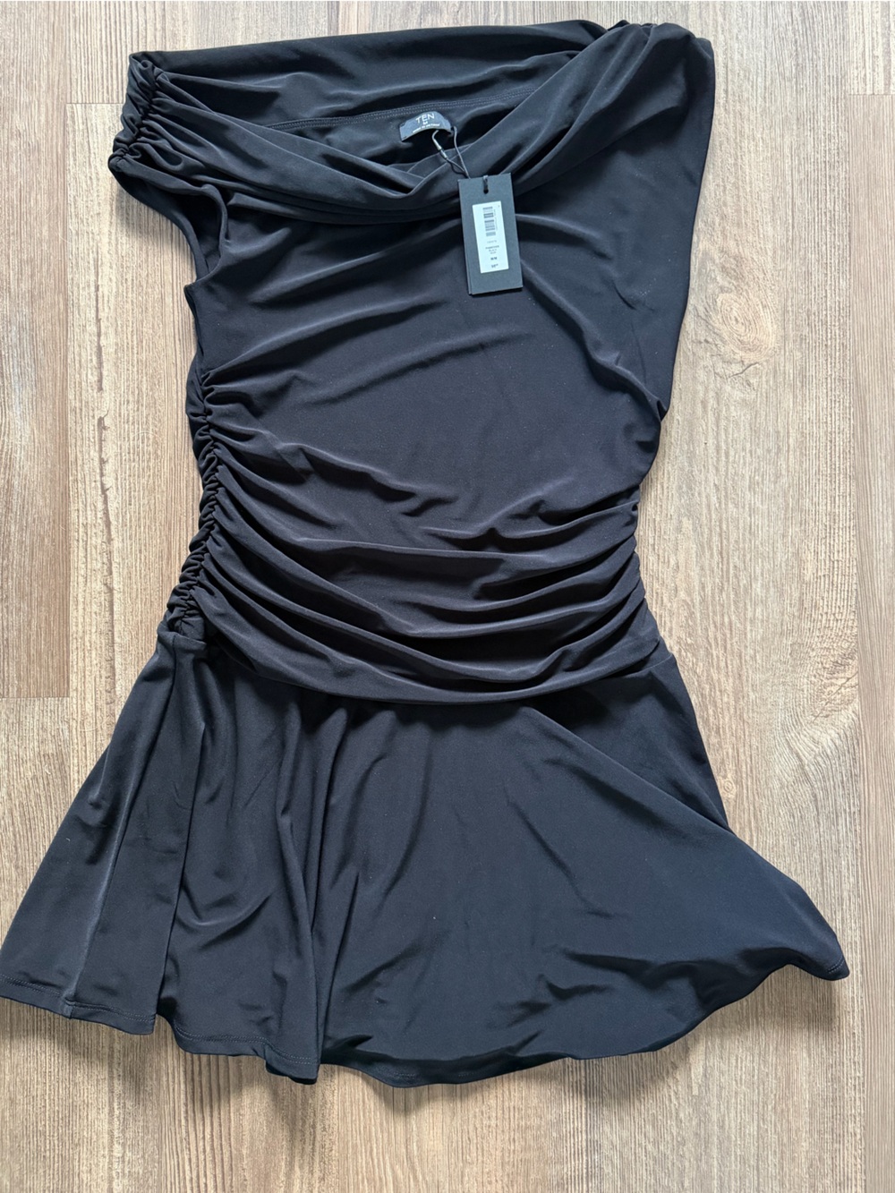 NWT Aritzia TEN Smooth Matter Passcode Dress Black M